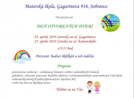 DEŇ OTVORENÝCH DVERÍ